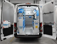 01_Ford Transit mit kompletter Fahrzeugeinrichtung für einen Multi-Utility-Dienstleister