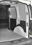 03_Laderaum des VW Caddy mit Laderaumverkleidungen von Syncro System