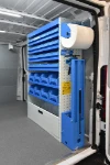 03_Lagerwand im Jumper mit Syncro Lagerkästen und Schraubstockhalter