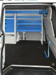 04_Automatische Kofferfixierung und Laufschiene im Transporter