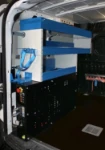 An den Motor des Doblò angeschlossener Generator