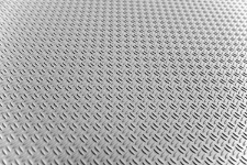 Detailansicht der geriffelten Bodenplatten mit Gummibeschichtung