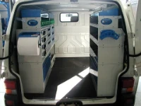 Lieferwagen mit Werkstatt VOLKSWAGEN TRANSPORTER T4 1991 L1 04a