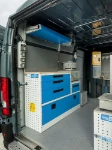 02_Arbeitsfläche, Schubladen und Regalwannen von Syncro System im Fiat Ducato