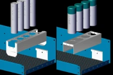 02_Einsetzen der Gestelle in die Syncro Regalwanne