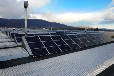 Detailansicht der Solarmodule