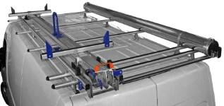 Leiterträger mit Schwingungsdämpfung für den Nissan NV400