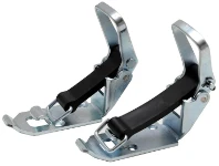 Spannhaken aus Stahl mit Gummilasche