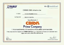 Zertifikat Cribis Prime Company für Syncro System Italia